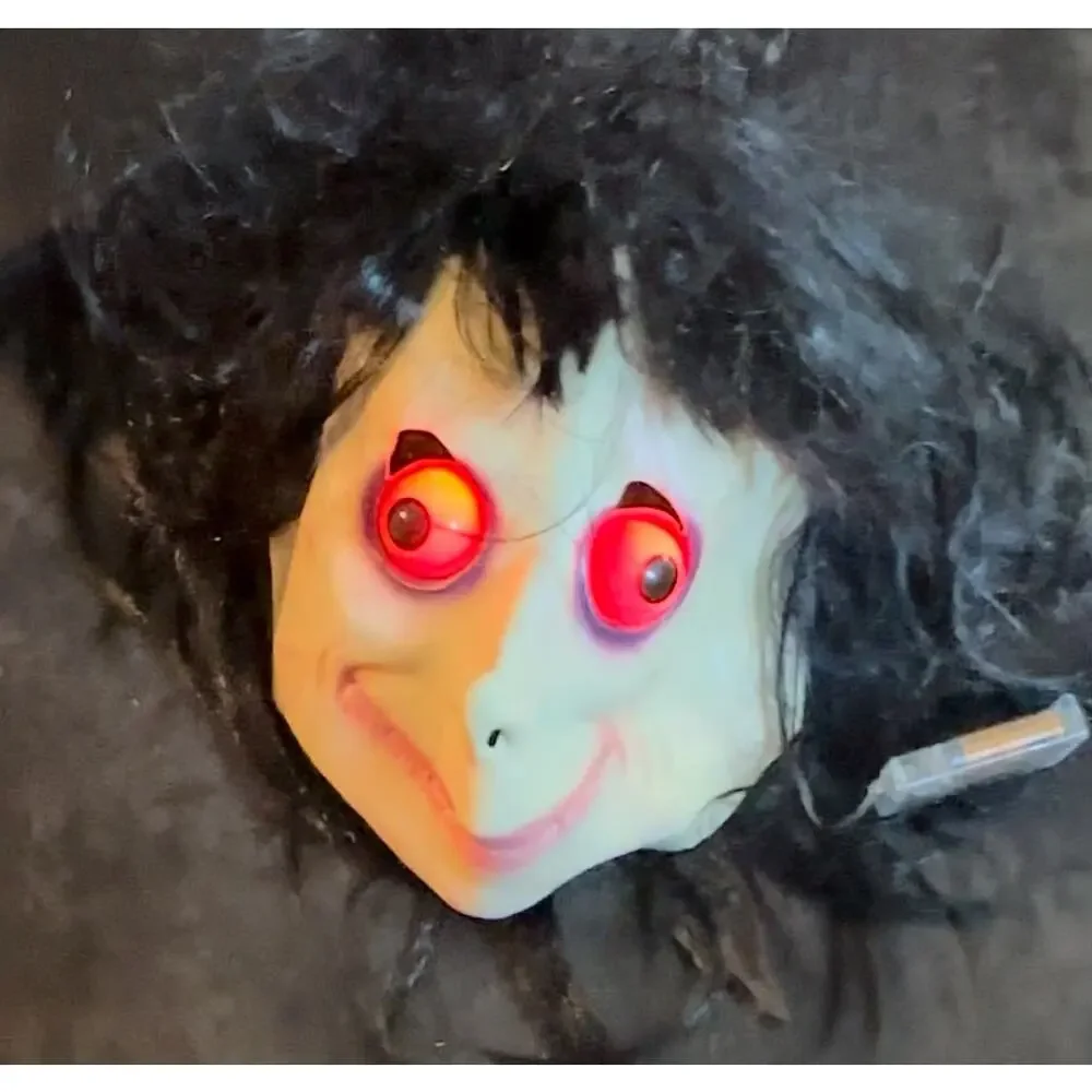 Adult & Teen Creepy Momo Mask With Color Changing Eyes